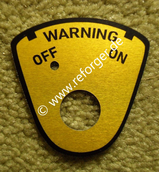 Warning "On-Off" Plate Military Convoy