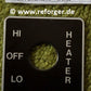 Hinweisschild Heater Hi-OFF-LO Heizung Ford Mutt M151