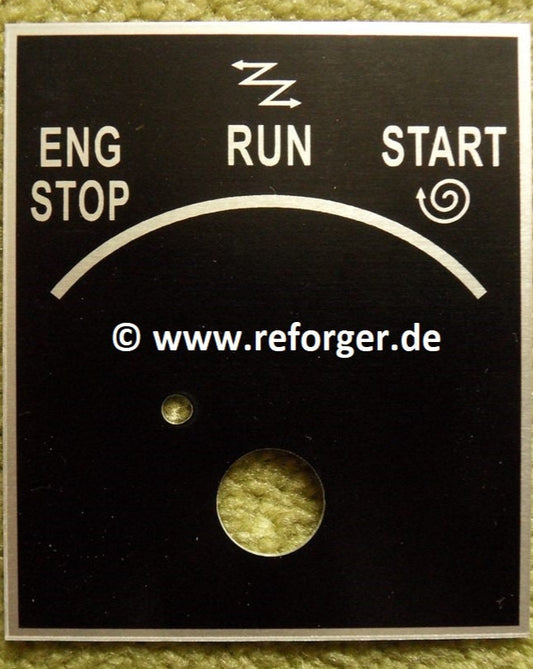 Instruction Plate Engine "Stop-Start" HMMWV M998