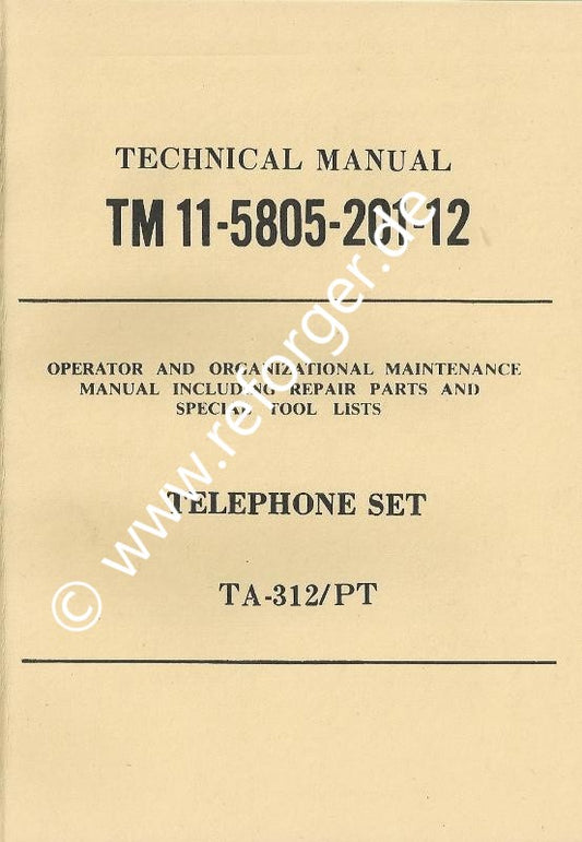 TA-312/PT Handbuch Manual