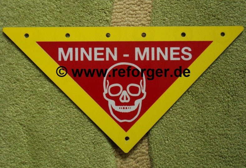 Danger Mines - Minenwarnschild