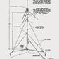 MP-68 US Militär Funkmast Antennenfuss