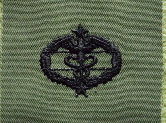 CMB Combat Medical Badge Subdued Embroidered