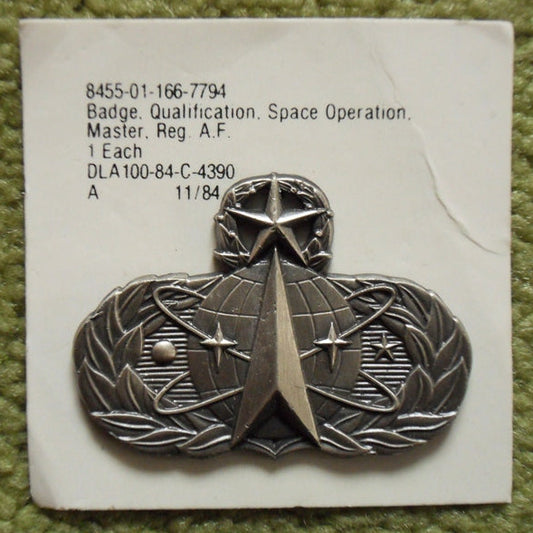 Air Force Master Space Operation Badge Abzeichen
