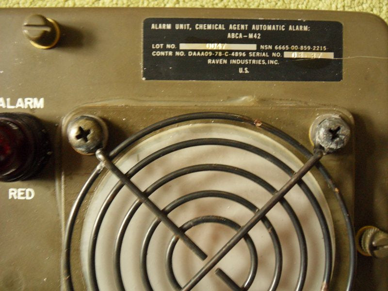 ABCA Chemical Automatic Alarm Unit M42