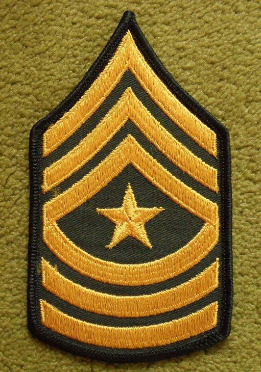 US Army E9 Sergeant Major Chevron Abzeichen