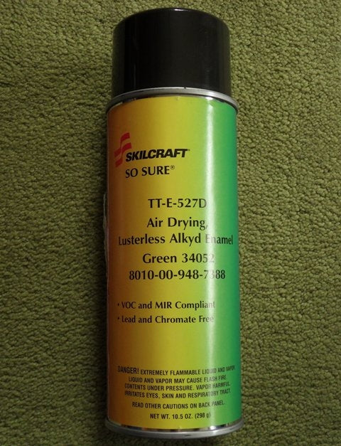 Flat USMC Spray Paint 34052 Green
