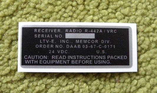 R-442 Type Label Sticker