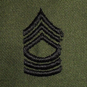 US Army MSG Master Sergeant Rank Cloth Badge