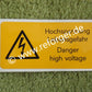 Sticker, Danger High Voltage