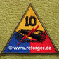 10th Armored Division Triangle Patch