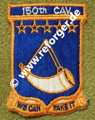 150th Cavalry Regiment Patch