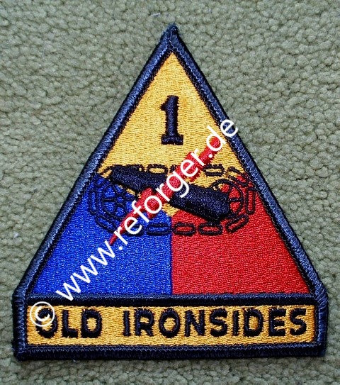 1st Armored Division Military Patch Old Ironsides