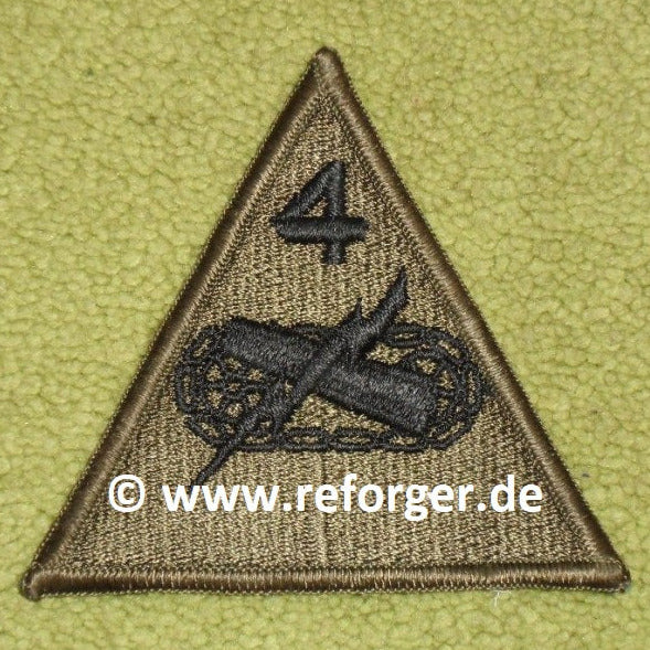 4th AD Armored Division Patch