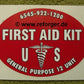 DECAL US FIRST AID KIT