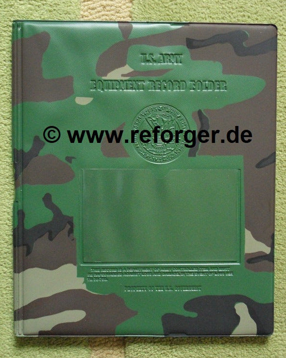 US Army Equipment Record Folder