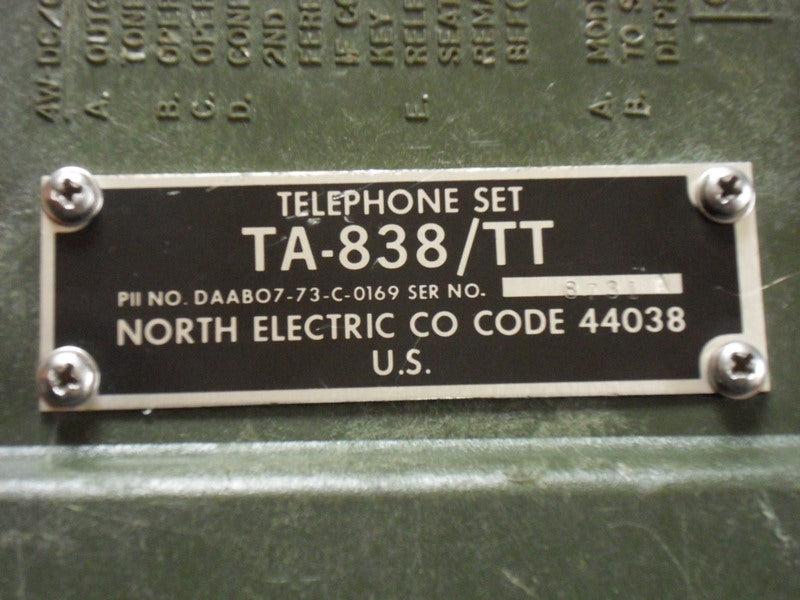 Telephone Set US TA-838/TT