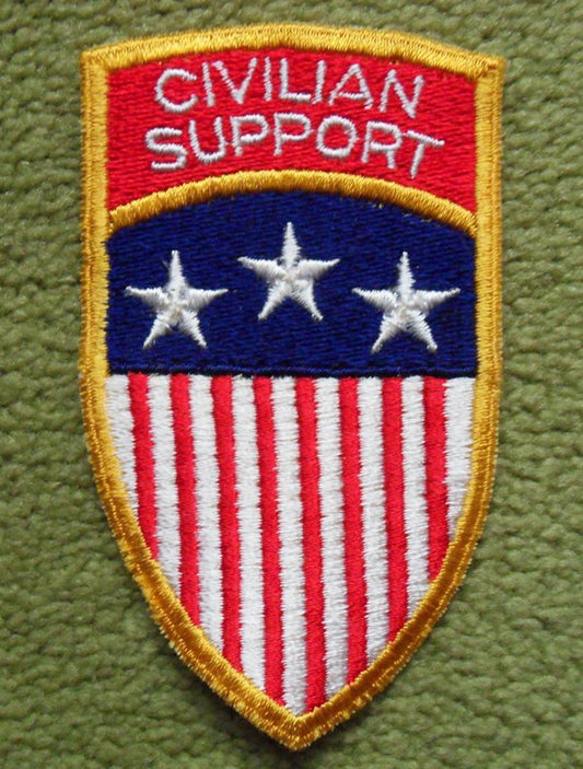 Civilian Support US Military Patch