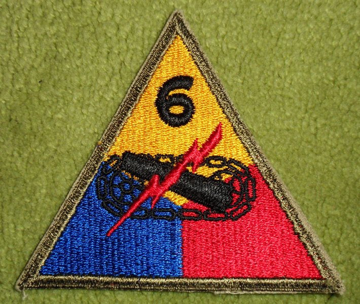 US Army 6th Armored Division Patch