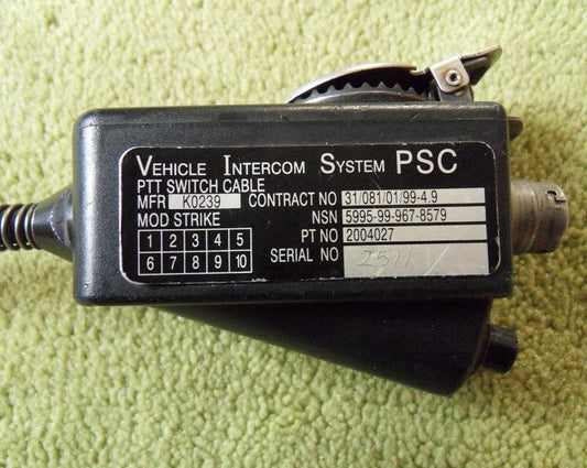 CVC Helm Intercom PTT Sprechsatz Schalter