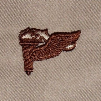 winged torch badge