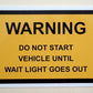 Vehicle Sticker Army Truck Engine Control Lamp