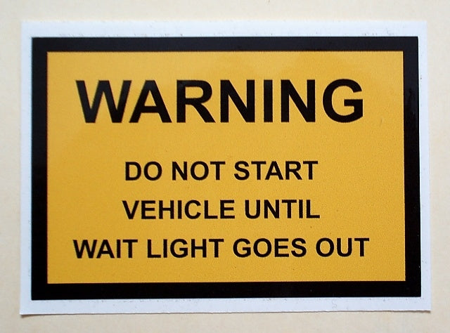 Vehicle Sticker Army Truck Engine Control Lamp