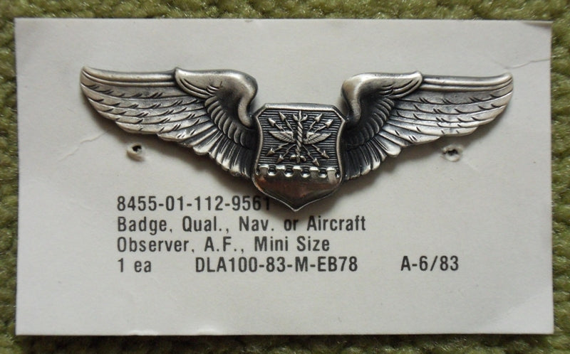 Navigator Aircraft Observer USAF Badge