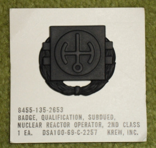 Badge, Nuclear Reactor Operator