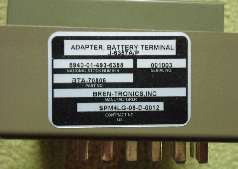 Bren-Tronics SPC Adapter J-6357A/P