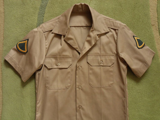 Army Short Sleeve Shirt Tan-445