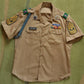 US Khaki Shirt Tan-445 Short Sleeve