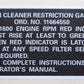 HMMWV M998 Air Cleaner Restriction Gauge Aufkleber