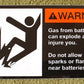Decal, Battery Gases Warning
