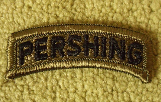 Pershing Uniform Tab Schriftzug