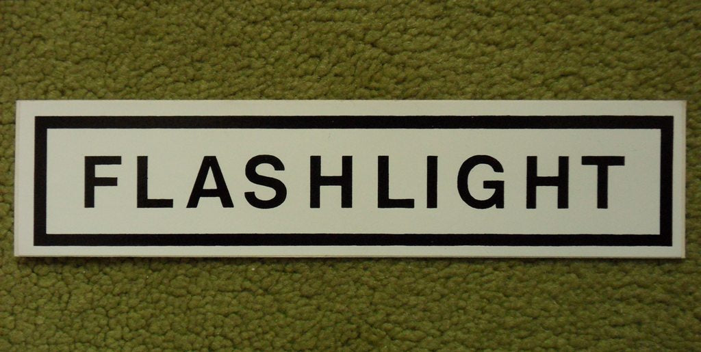 Flashlight Sticker Lettering HMMWV M998