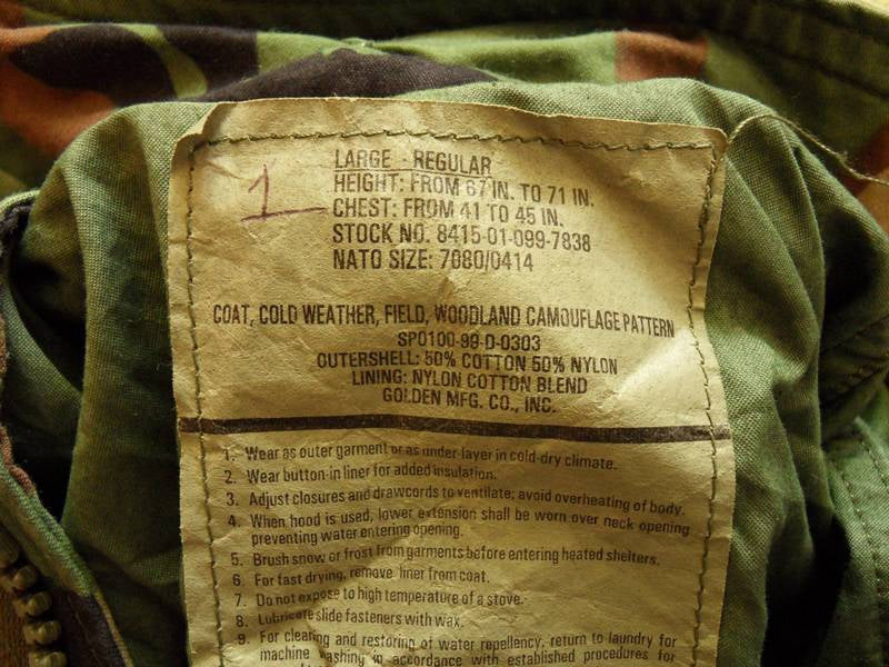 US Army M65 Jacke Large