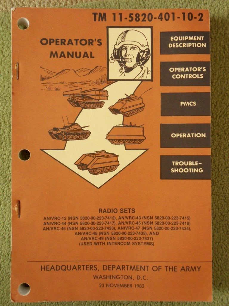 Manual Radio Installation AN/VRC Army Radio