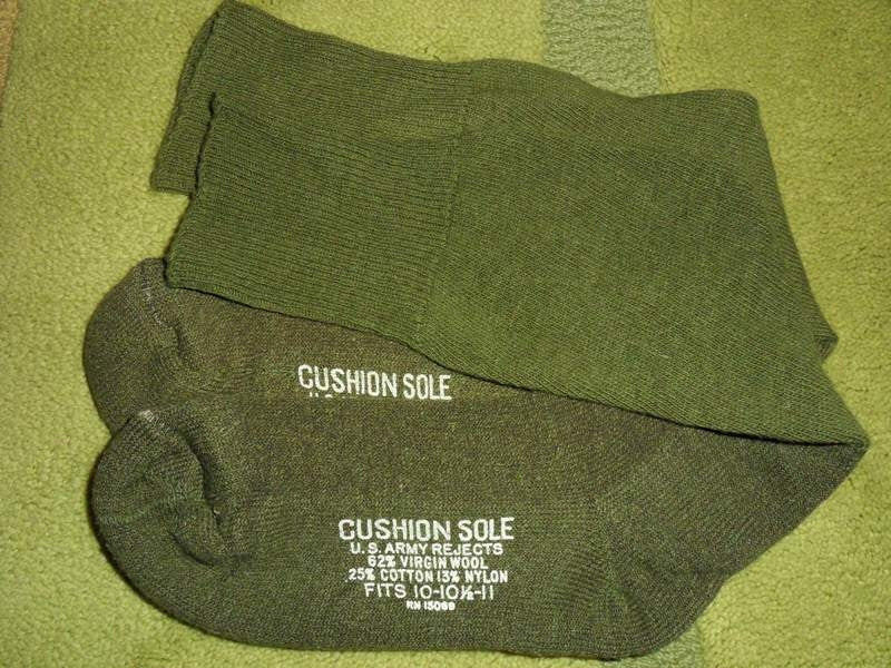 US Army Cushion Sole Socken Oliv