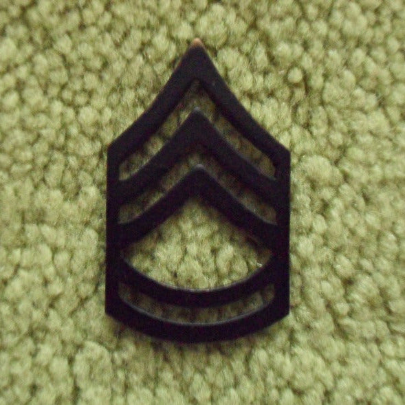 Black Pin On Rank (E7) SFC - Sergeant First Class