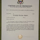 Urkunde US Army Certificate of Promotion