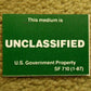 Unclassified US Government Aufkleber