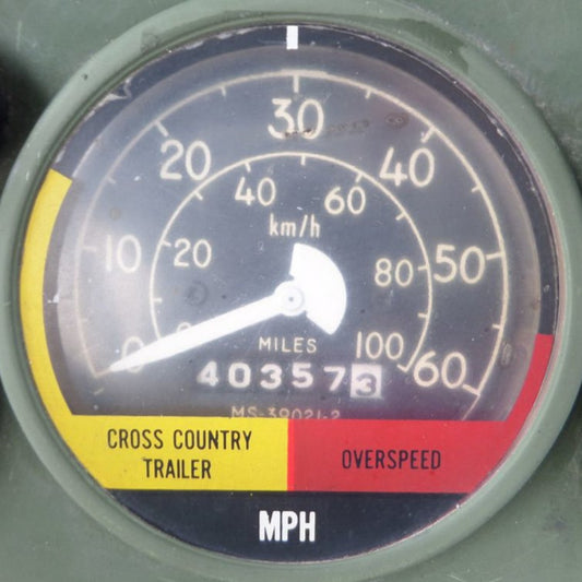 Decal Speedometer HMMWV M998 MUTT M151