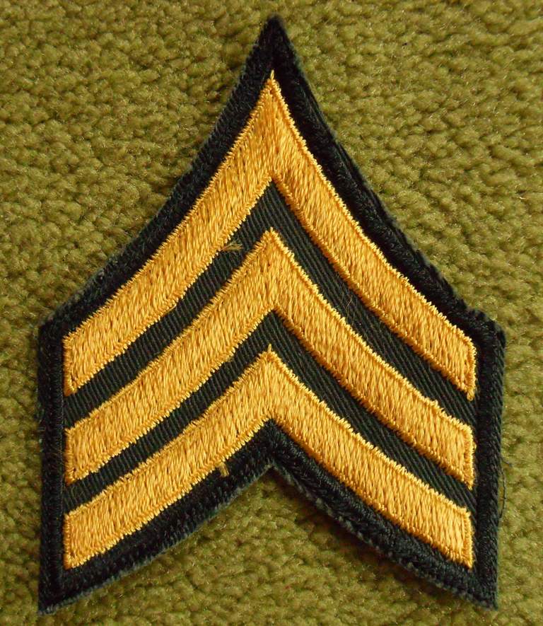 Rangabzeichen E5 US Sergeant